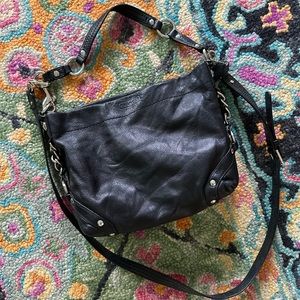 Black COACH leather handbag